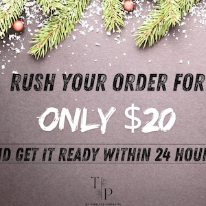 Rush Order Upgrade, 24 Hour Priority Processing