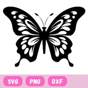 Farfalla SVG, Cricut, Silhouette, Farfalla, DXF, File di taglio, Clipart, File SVG Cricut farfalla a strati, Clipart Farfalla