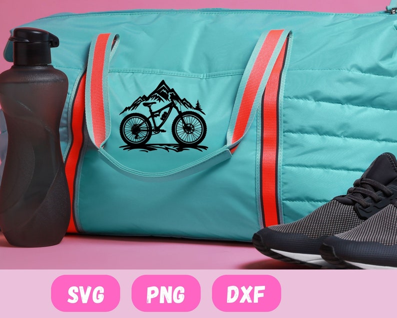 Mountain Bike Svg bundle, svg files for cricut, digital download, Mountain Bike Svg, bicycle ornament, bicycle svg, workout svg, hiking svg zdjęcie 4