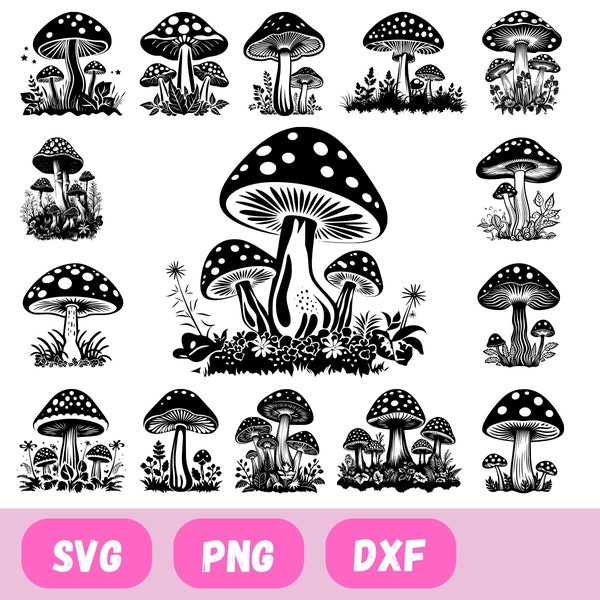 mushroom svg bundle, Mushroom svg, mushroom clipart, svg files for cricut, mushroom png, Magic mushroom, Mushroom Bundle Svg,Mushroom Cricut