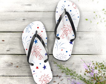 Independence Day Fun: Patriotic Flip Flops for July 4th Celebration!