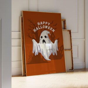 Halloween Poster, Trendy Halloween Wall Art, Ghost Print, Spooky Wall Art, Halloween Poster, Halloween Printable Art, Halloween Home Decor
