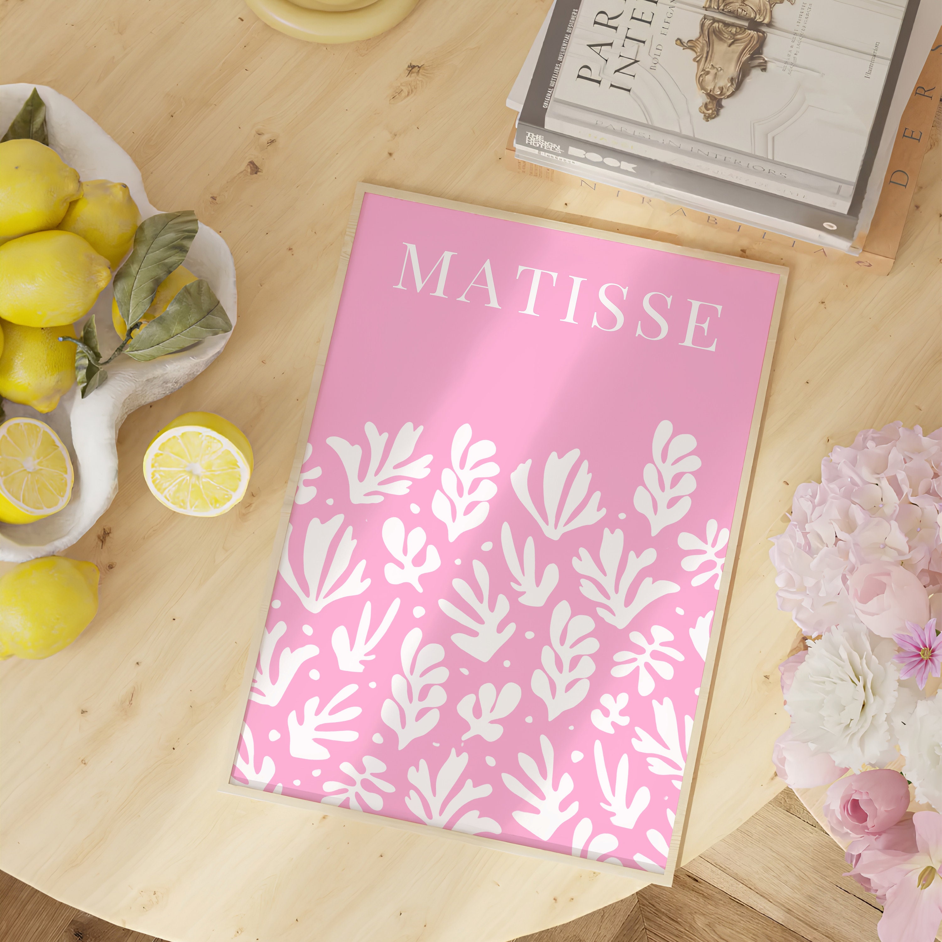 Pink Matisse Wall Art Set of 3, Matisse Print Set, Henri Matisse Print ...