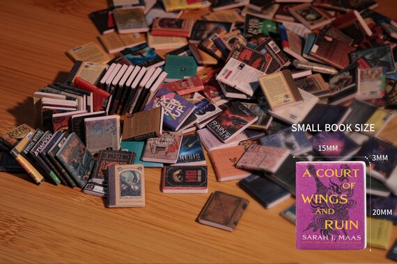 Libreria Antistress Shake Con 200 Mini Libri, In Legno, 24,9x19,8x6,6 Cm, Regalo Antiansia