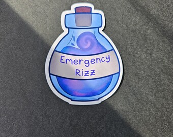 Emergency Rizz Potion Sticker