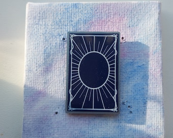 Metal Void Tarot Card Design Pin [CLEARANCE]