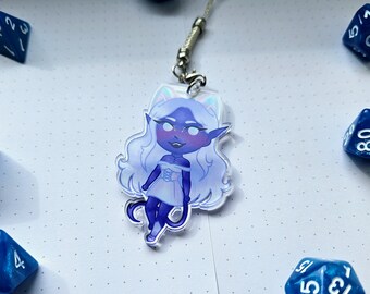 Tiefling Phone Charm, D&D, TTRPG