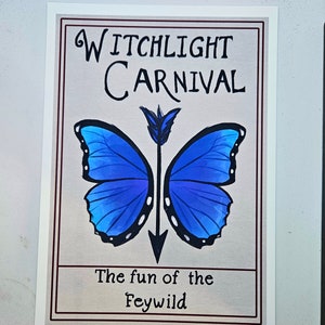Witchlight Karneval Poster, A5 Print, TTRPG, D&D