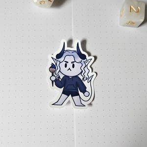 Sona, Tiefling Sticker, TTRPG