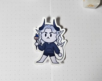 Sona, Tiefling Sticker, TTRPG