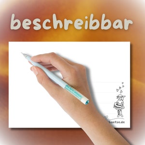 Herzlichen Glückwunsch zum Geburtstag Lustige Postkarte mit Sketchnote Figur mit Stockbrot am Lagerfeuer im Garten image 4