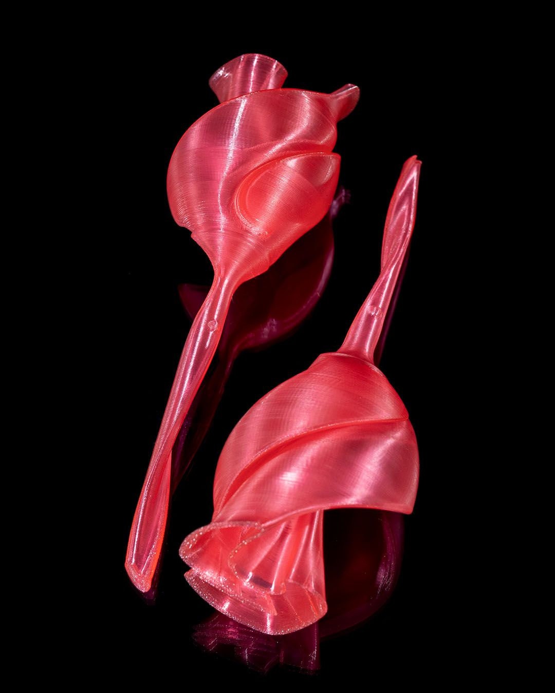 3D Printed Twisted Rose - Etsy