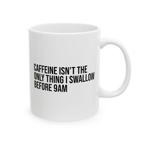 Funny Coffee Mug, Ceramic Cup for Coffee Lovers, Unique Gift for Birthdays, Home Office Decor, Great for Caffeine Enthusiasts