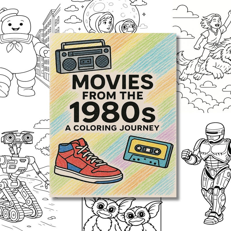 80s Adult Coloring Book - Etsy UK