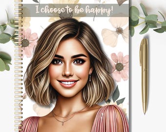 2025 Motivational Journal Cover, Floral Art (PDF)