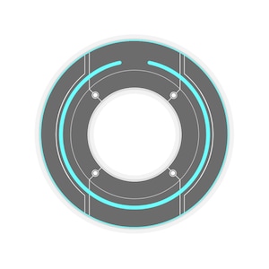 Naklejka na dysk tożsamości Tron Legacy 2 x 2 cale