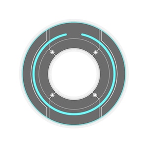 Tron legacy identity disk Sticker 2x2in