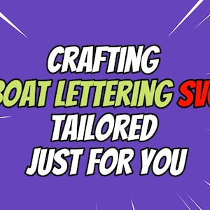 Custom SVG for the Boat Lettering