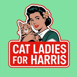 Childless Cat Lady for Harriss Svg, Election 2024, Madam President Svg, Women President Tee, US President Election Campaign, Vote Design