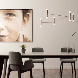 Wooden mural, wall decoration, mural
