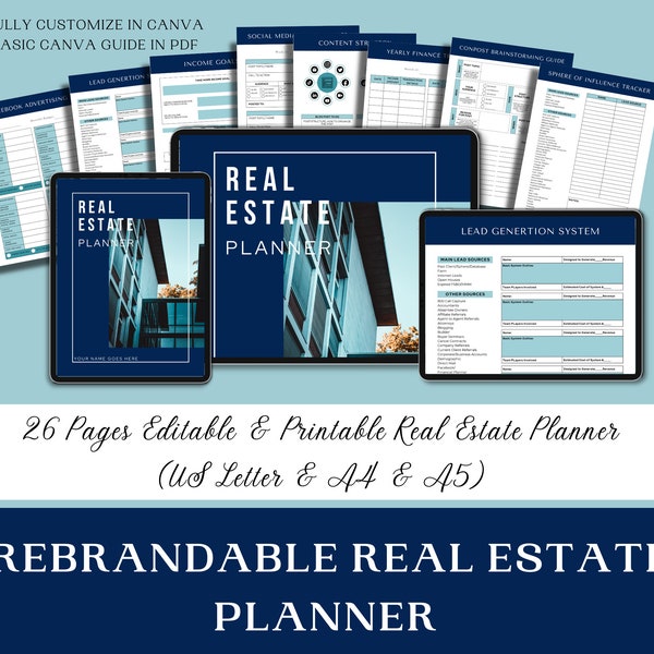 Real Estate Planner Etsy