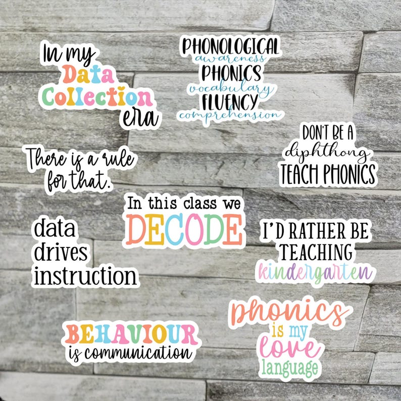Science of Reading Vinyl Sticker – 5 Pillars of Literacy, Teacher Gift ...
