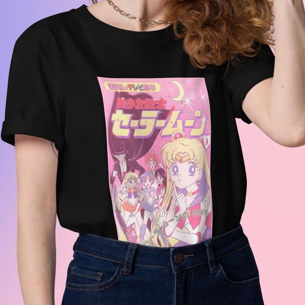 Sailor Moon Shirt, Anime Merch, Manga Merch, Anime Geschenk, T Shirt, Sailor Moon, Unisex Damen T-Shirt, Sailor Moon Retro Pink Aesthetic