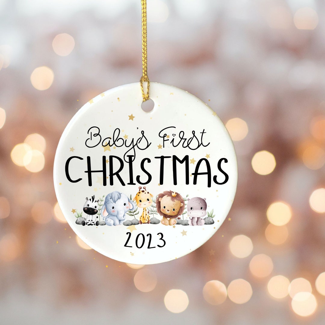 My First Christmas Ornament, Customized Newborn Gift, Personalized