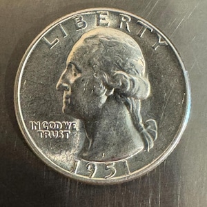 1951 D Washington 90% Silver Quarter