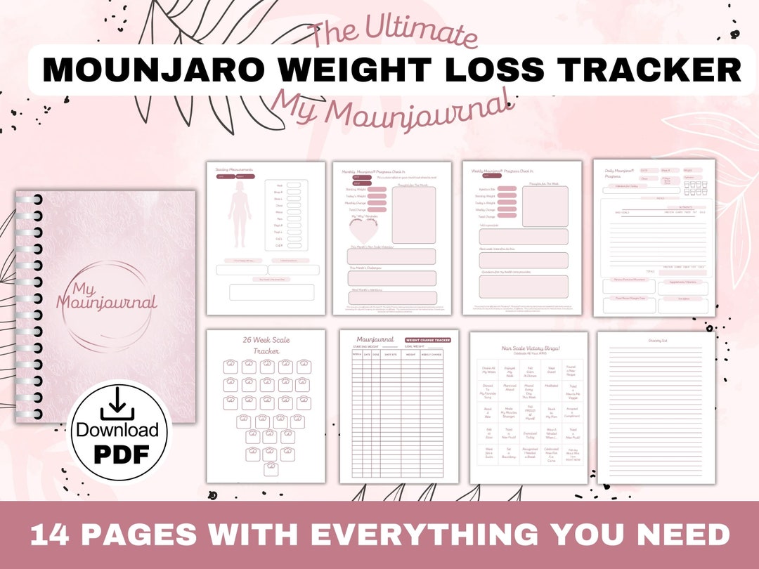 Mounjaro Weight Loss Progress Tracker Printable And Digital Etsy best-diet-for-incredible-weight-loss-results-with-mounjaro-youtube