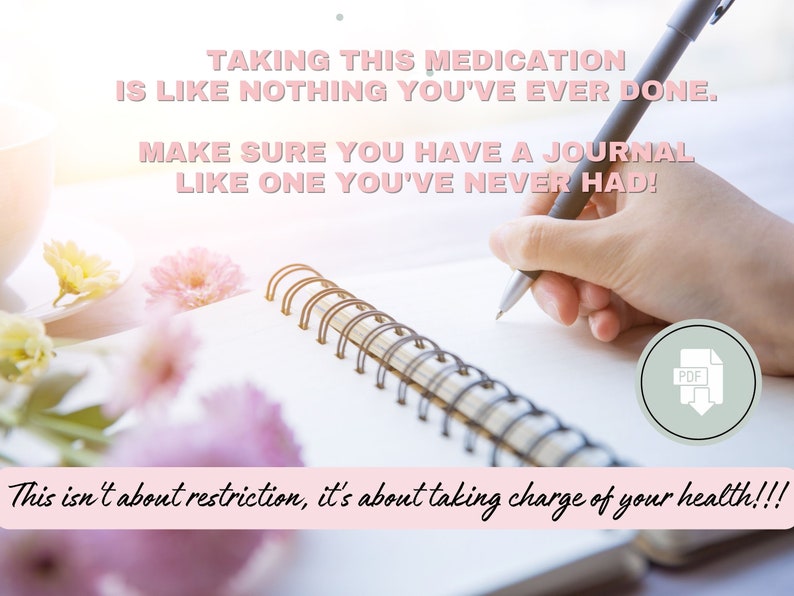 Printable Weight Loss Shot Journal PDF Health Tracker for Etsy