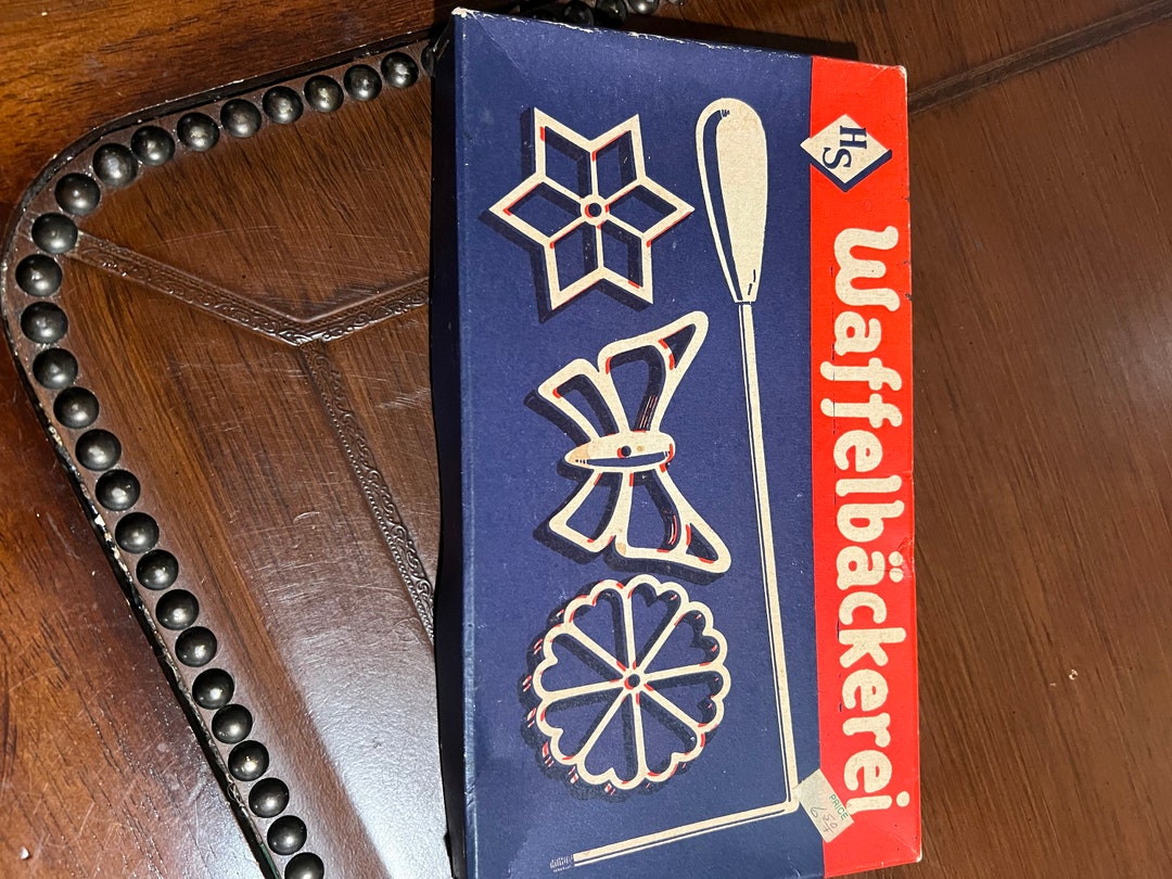 Vintage HS Waffelbackerei Cast Iron Waffle Molds Made in Etsy