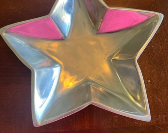 Plat à bonbons en étain avec étoile pour décoration d'intérieur