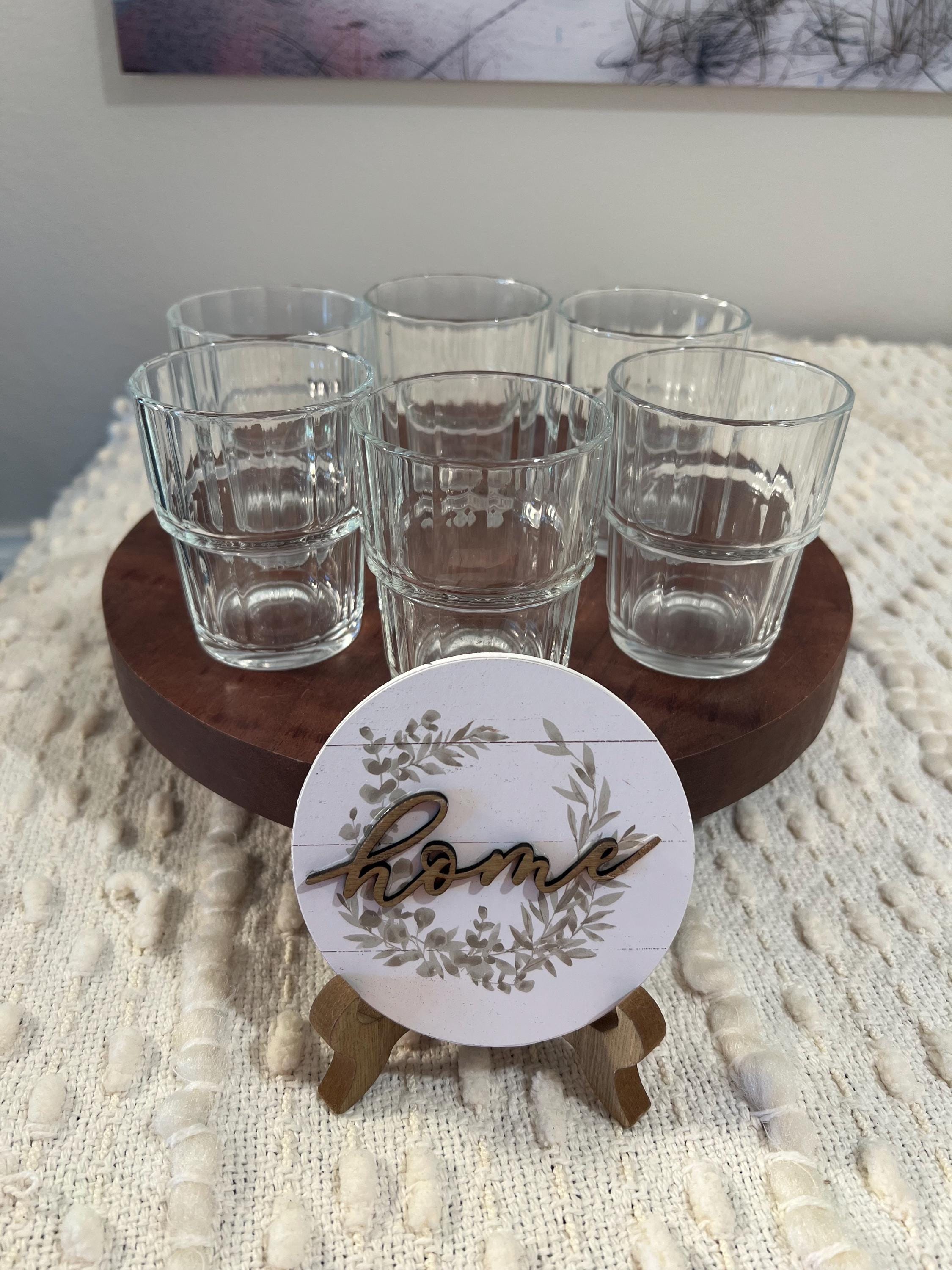 Vintage Set of 6 Arcoroc Arc International Norbeige Juice Water Glass France