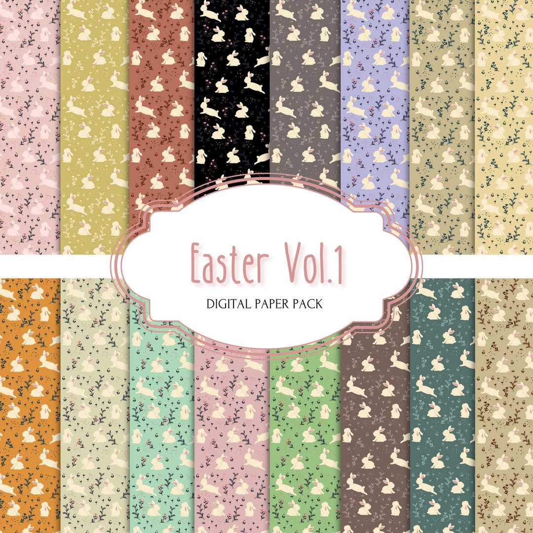 Easter Seamless Digital Paper Pack | Easter Scrapbook Paper | Easter ...