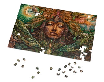 Goddess Painting Puzzles for Adults Psychedelic Jigsaw Puzzle Gift for Her Gift for Him Home Activity 500 Piece Puzzle 1000 Piece Puzzle