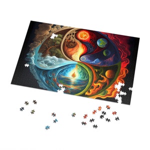 5 Elements Jigsaw Puzzle: Psychedelic Spiritual Gift (500 or 1000 Piece)