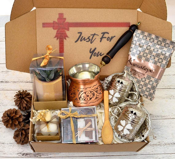 Turkish Coffee Set, Coffee Lover's Gift Box, Coffee Gifts for