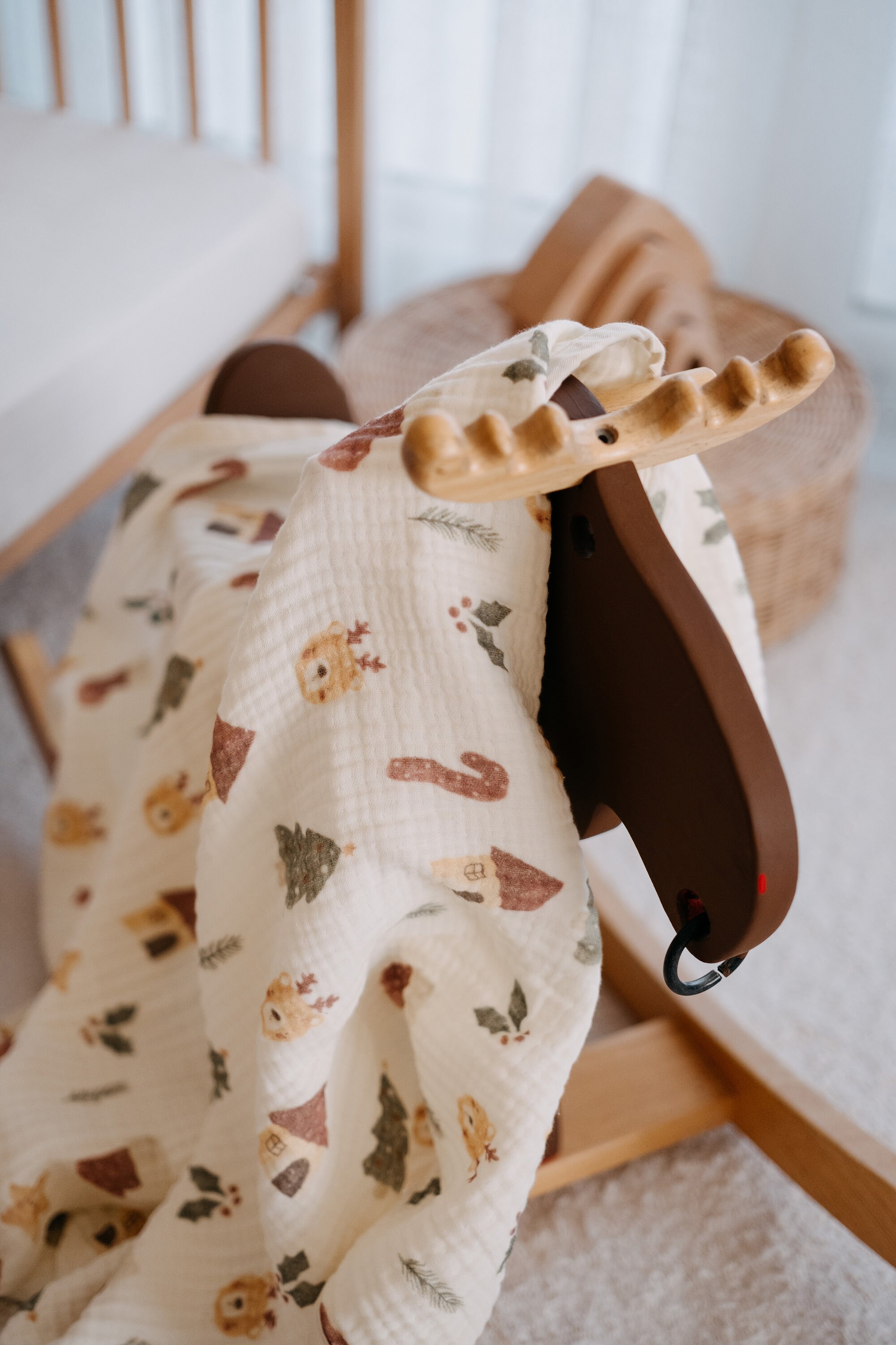 Christmas baby muslins hotsell
