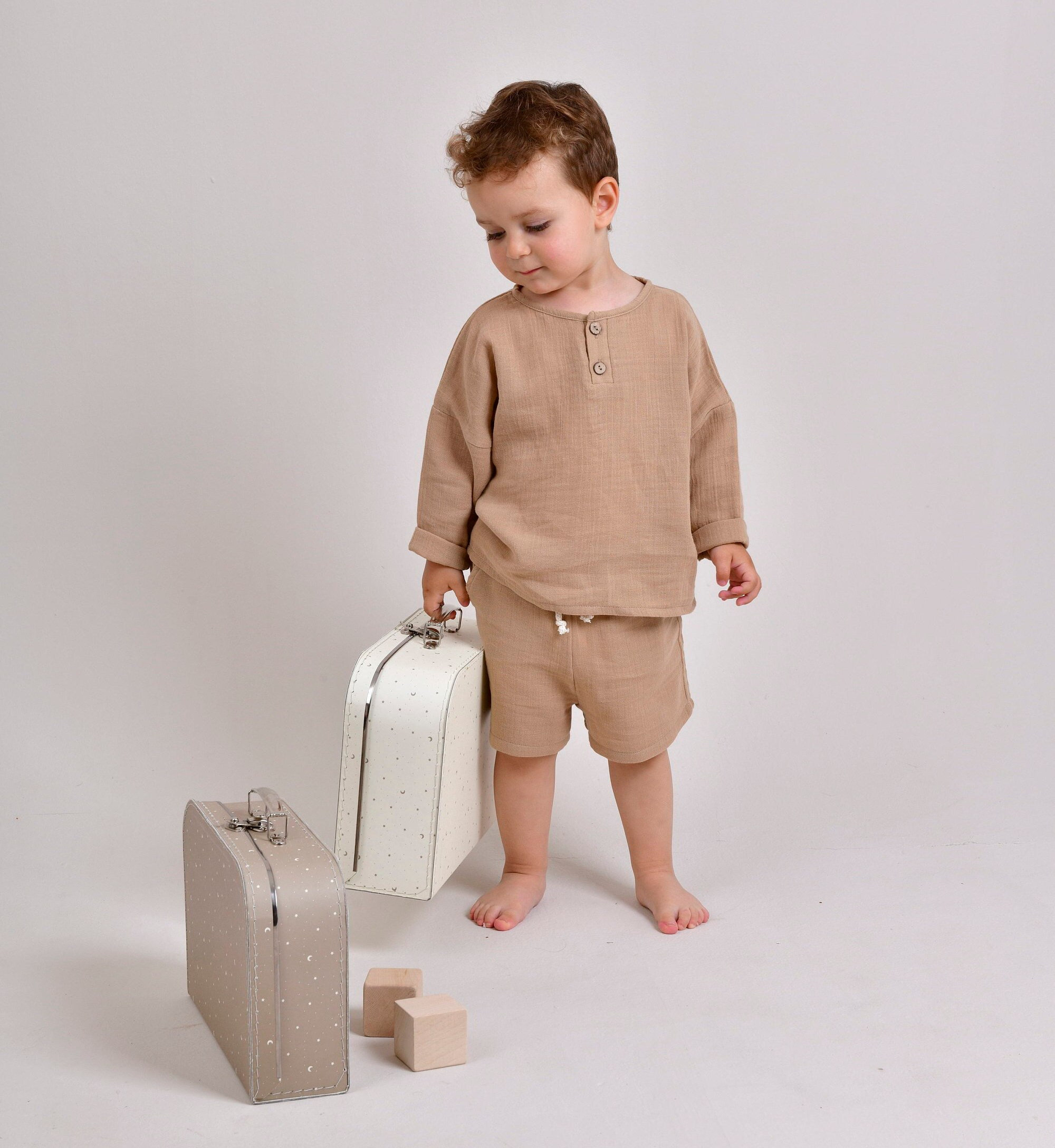 Cotton muslin baby outlet clothes