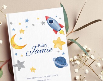 Baby Shower Guest Book, personalized baby book, Custom Guest Book, Baby Memory book, Baby Shower Keepsake, Guest book sign, First year book