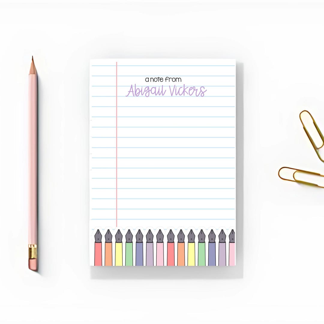 Personalized Gift for Teacher Notepad, Custom Teacher Appreciation Gift ...