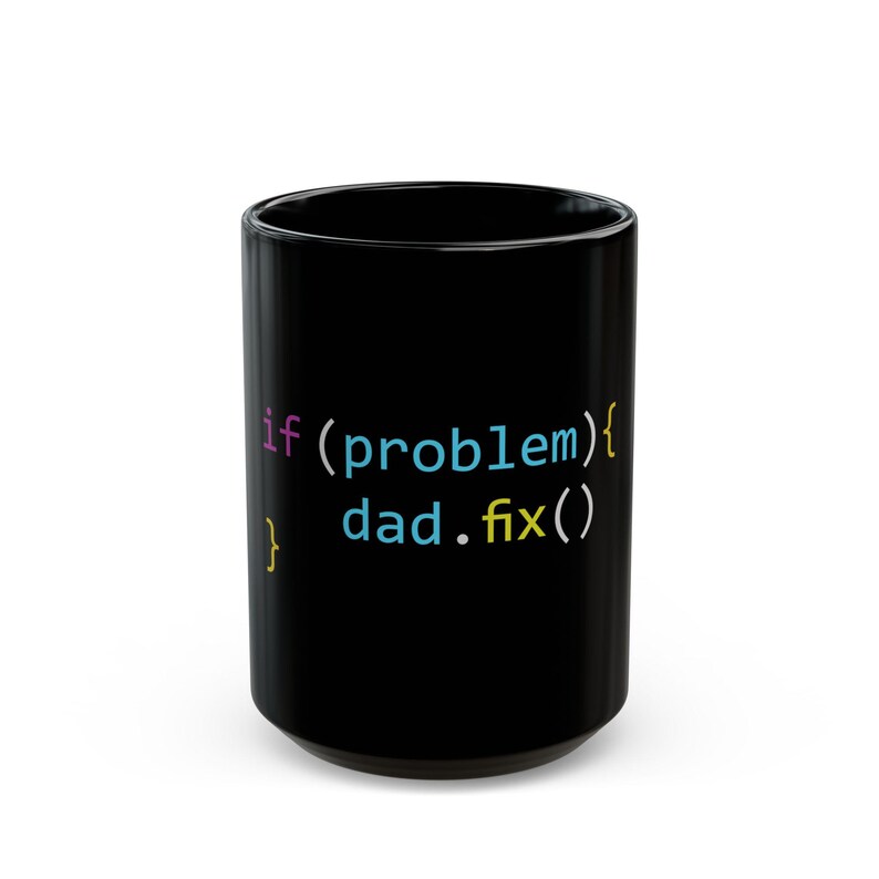 Taza de cerámica para papás de la tecnología / Taza de café con código informático imagen 7