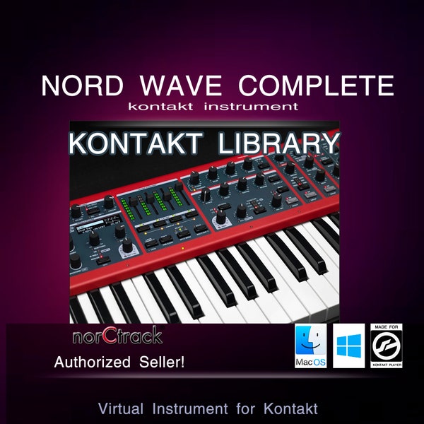 Nord Wave analog synth synthesizer Sample Sounds Instrument for Kontakt NKI vst norCtrack kontakt Library Full Sample Pack