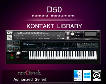 norCtrack D-50 for Kontakt Instrument NKI D50 Samples Sounds kontakt nki Virtual Instrument fm vintage classic synth kontakt library