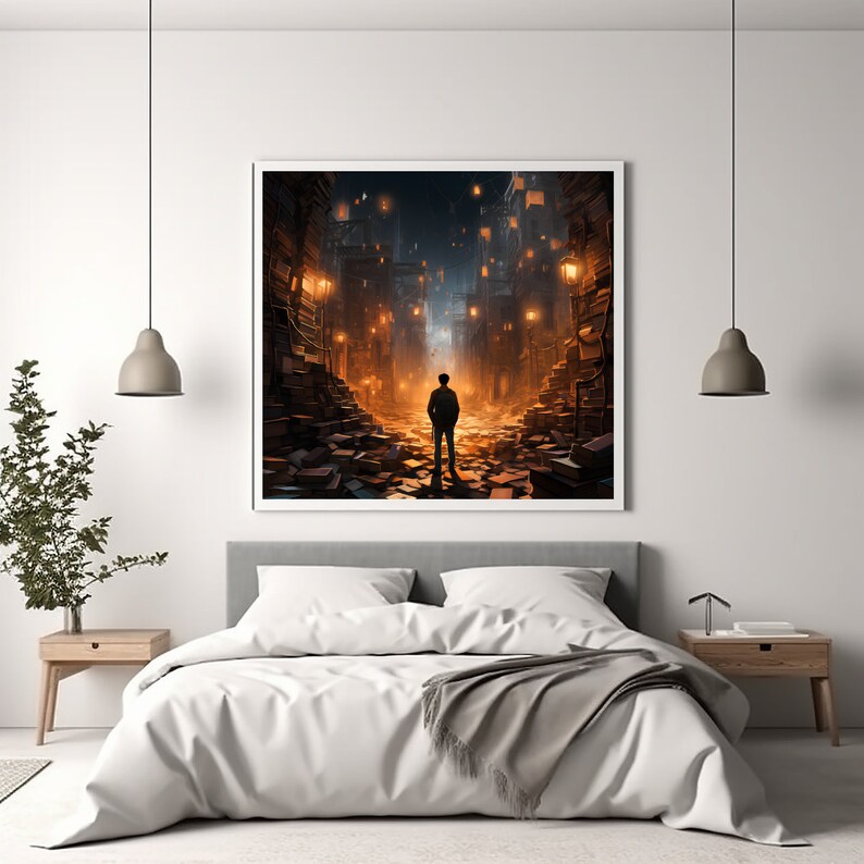 Dystopian Book Genre Poster, Literary Poster, Book Lover Gift, Wall ...
