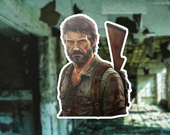 Joel Last of Us Vinyl Sticker, Video Game Sticker, Gaming Decal, Laptop Decal, Gaming Gift