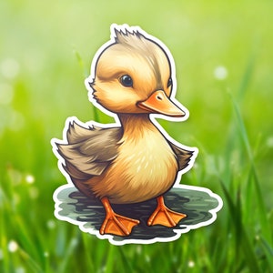 Adorable Duckling Sticker