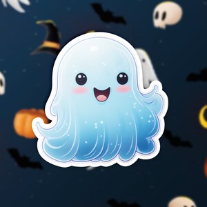 Rainbow Holographic Ghost Sticker