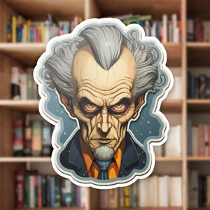 Count Olaf Vinyl Sticker, Lemony Snicket Inspired, Book Lover Gift, A Series of Unfortunate Events
